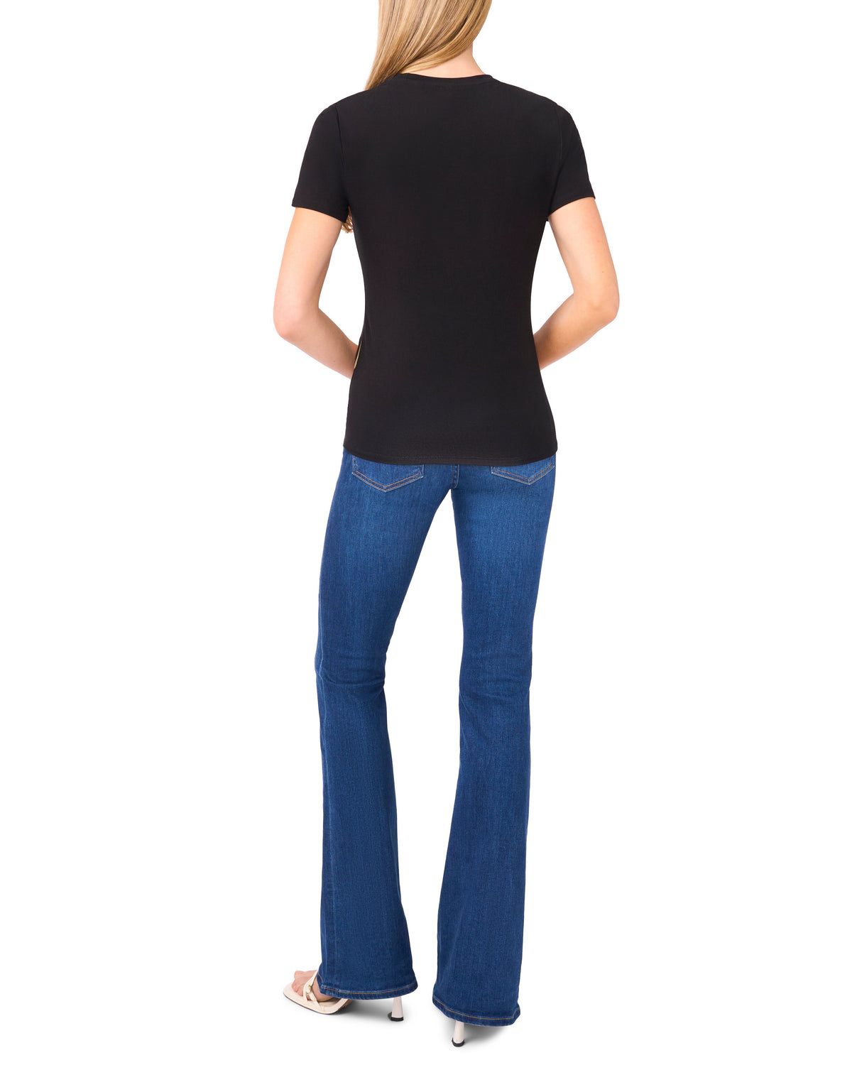 ALLOVER HIBISCUS FLORAL T-SHIRT | RICH BLACK