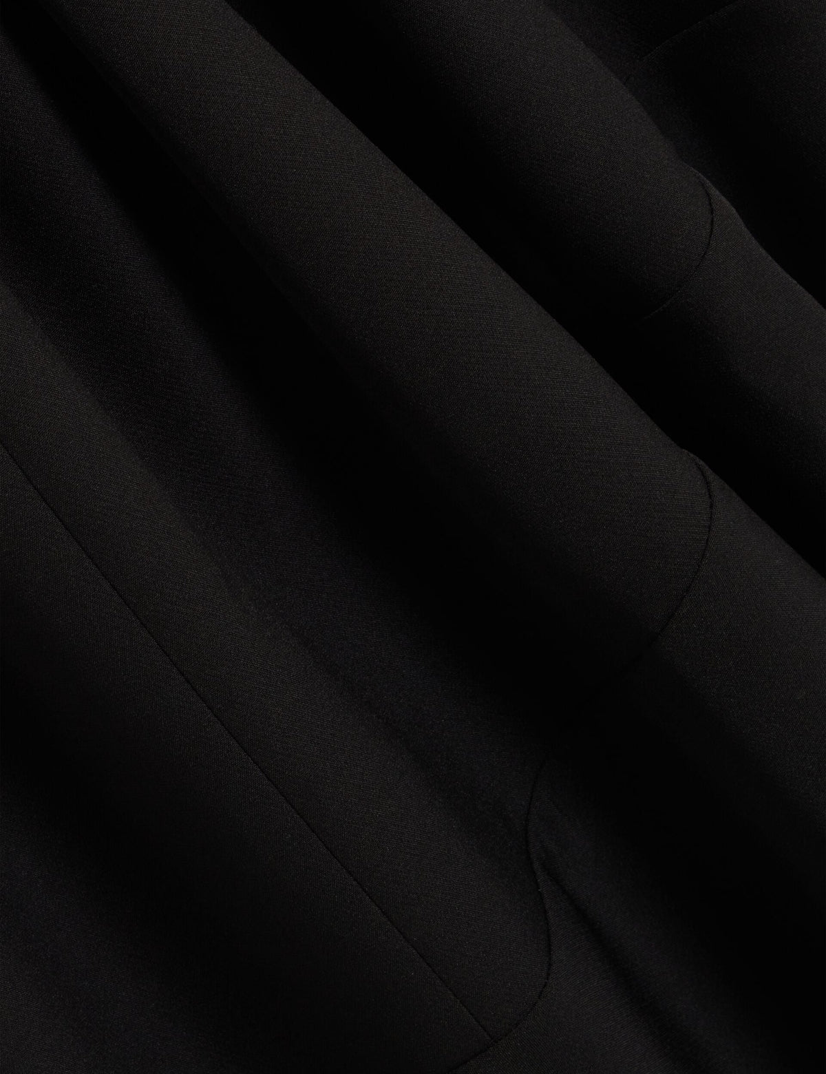 ASYMMETRIC MIDI DRESS | RICH BLACK