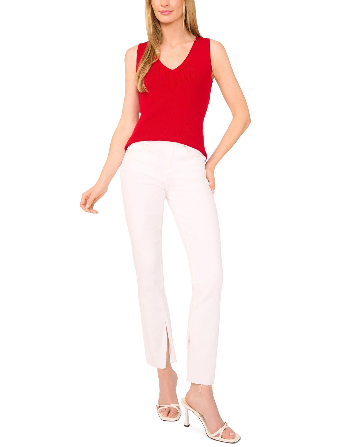 SLEEVELESS V-NECK TOP | SALSA