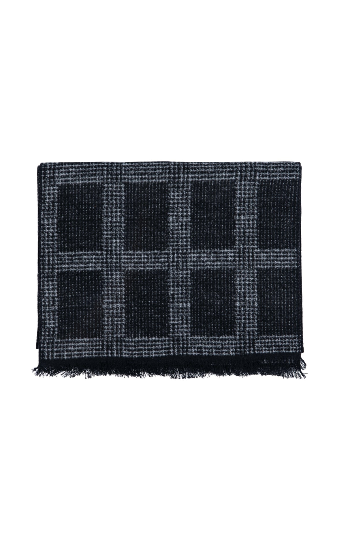 PLAID SCARF | GREY
