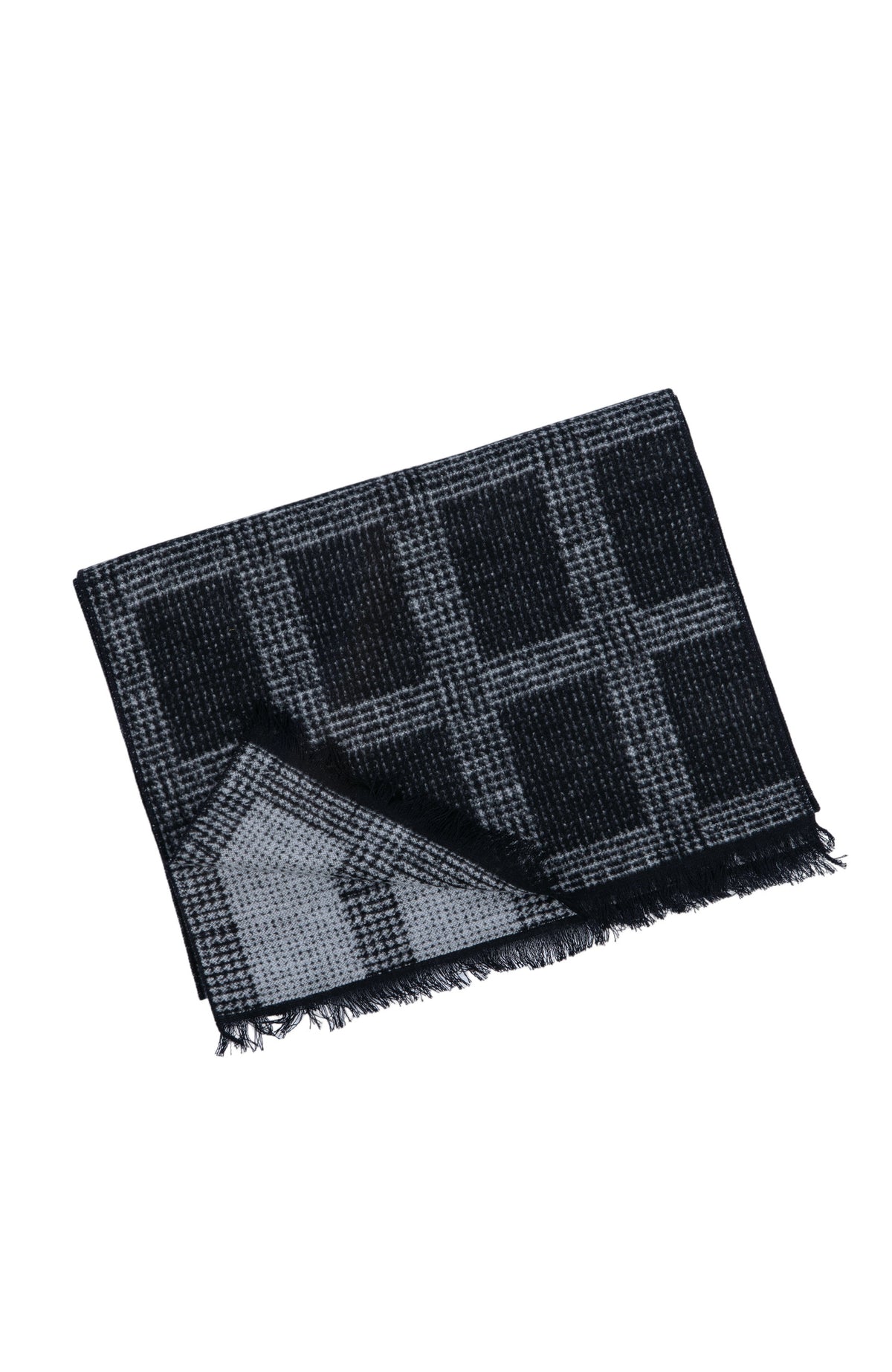 PLAID SCARF | GREY