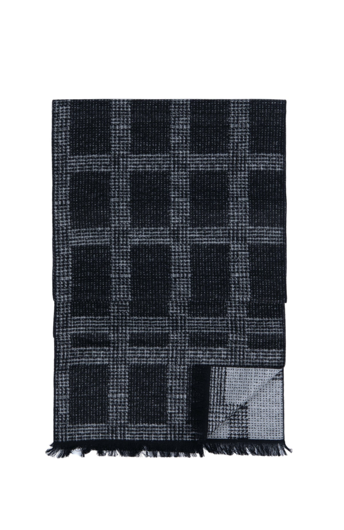 PLAID SCARF | GREY