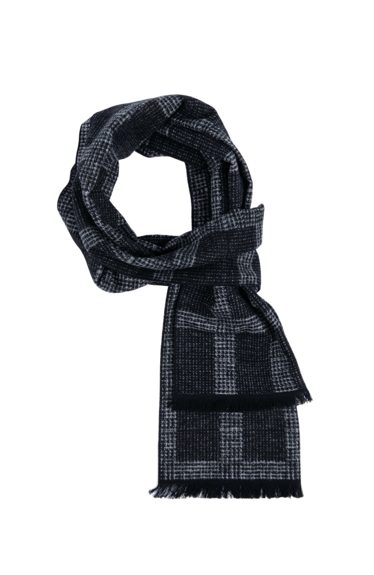 PLAID SCARF | GREY