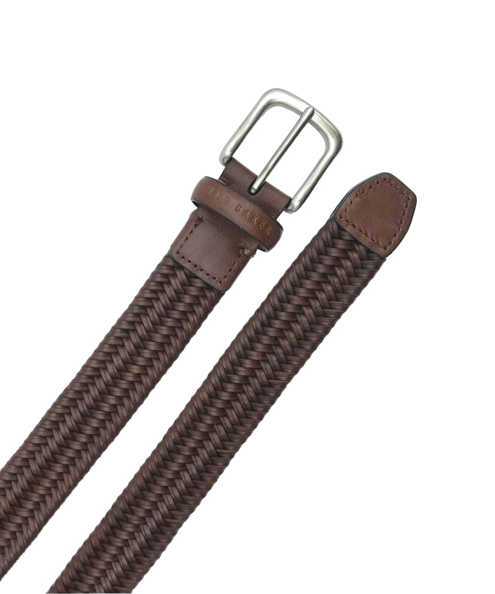 BRAIDED BELT | BROWN