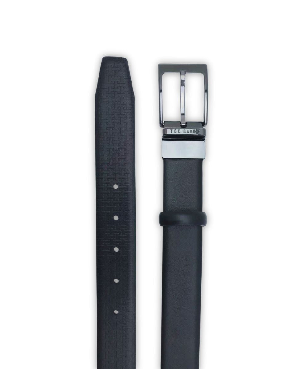 LOGO REVERSIBLE BELT | BLACK